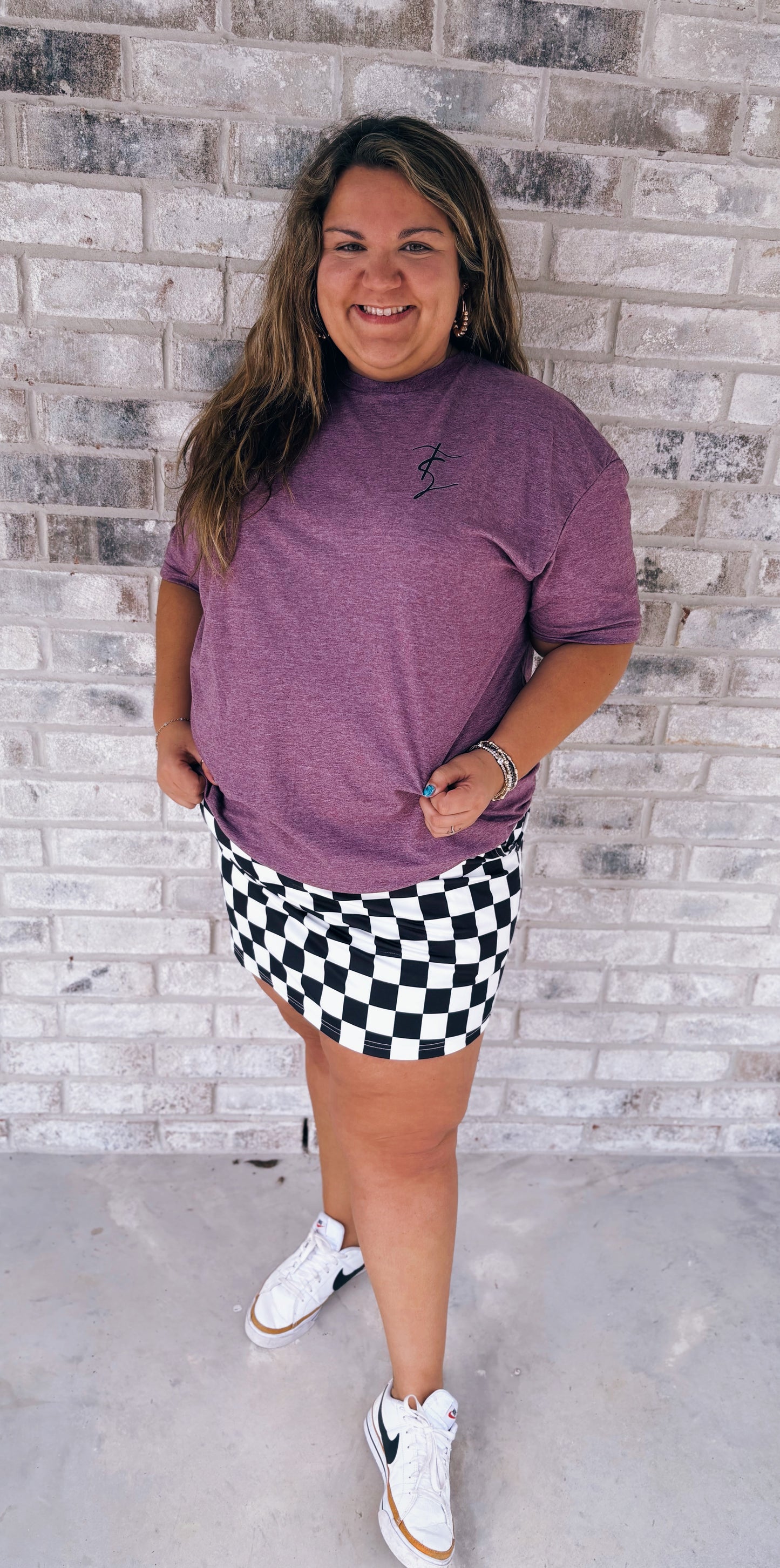 Dusty rose signature TS tee