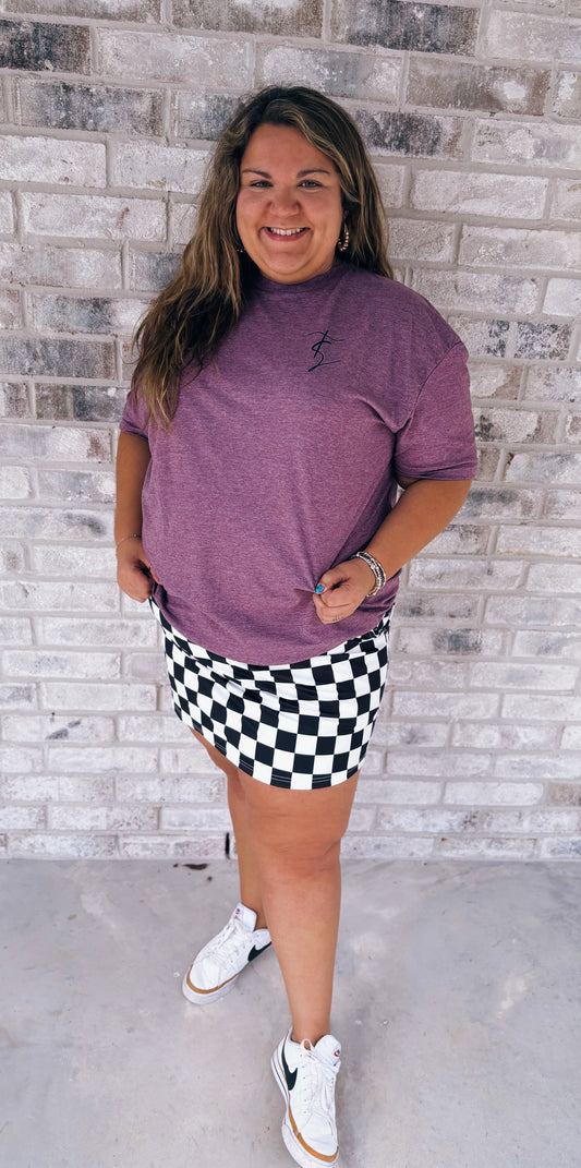 Dusty rose signature TS tee